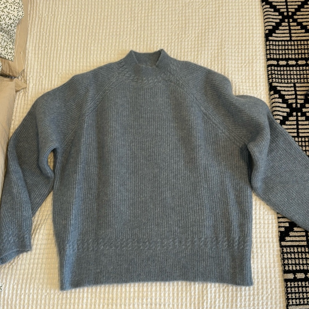 Sezane blue sweater
